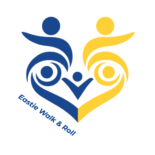 Eastie Walk and Roll logo in Blue and Yellow